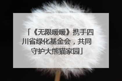 《无限暖暖》携手四川省绿化基金会，共同守护大熊猫家园