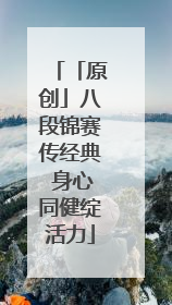 「原创」八段锦赛传经典 身心同健绽活力