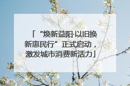 “焕新益阳·以旧换新惠民行”正式启动，激发城市消费新活力
