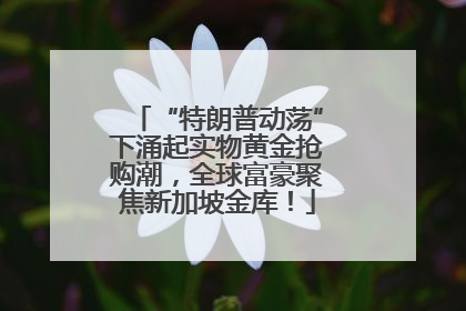 “特朗普动荡”下涌起实物黄金抢购潮，全球富豪聚焦新加坡金库！