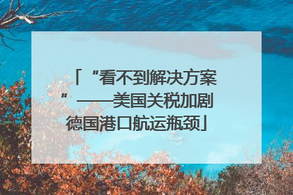 “看不到解决方案”——美国关税加剧德国港口航运瓶颈