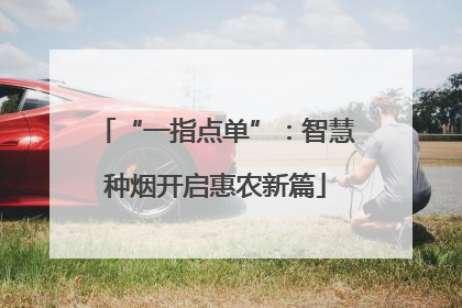 “一指点单”：智慧种烟开启惠农新篇
