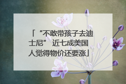 “不敢带孩子去迪士尼” 近七成美国人觉得物价还要涨