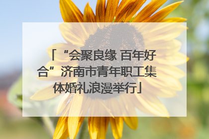 “会聚良缘 百年好合”济南市青年职工集体婚礼浪漫举行