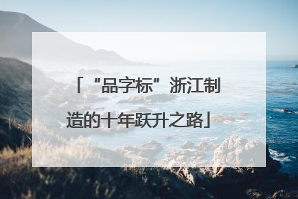 “品字标”浙江制造的十年跃升之路