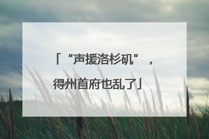 “声援洛杉矶”，得州首府也乱了