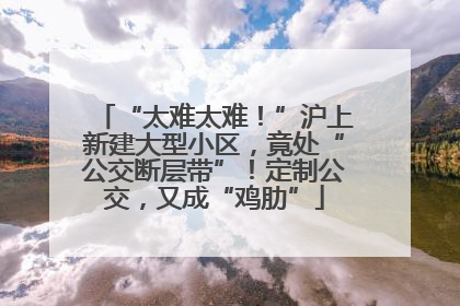 “太难太难！”沪上新建大型小区，竟处“公交断层带”！定制公交，又成“鸡肋”