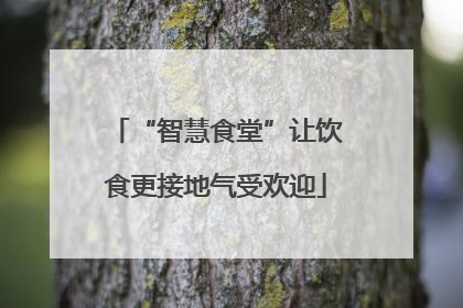 “智慧食堂”让饮食更接地气受欢迎