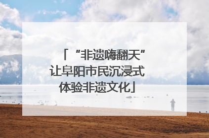 “非遗嗨翻天”让阜阳市民沉浸式体验非遗文化