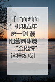“面对面”机制五年磨一剑 濮阳营商环境“金招牌”这样炼成