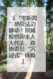 “零距离”感受法治脉动！宣威检察迎来人大代表、政协委员“沉浸式”体验