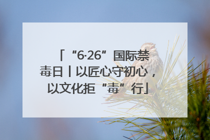 “6·26”国际禁毒日丨以匠心守初心，以文化拒“毒”行