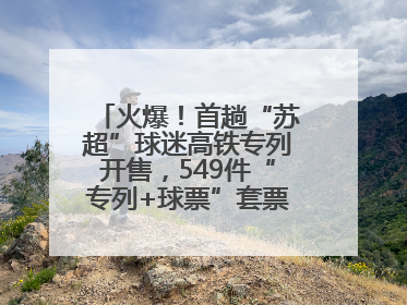 火爆！首趟“苏超”球迷高铁专列开售，549件“专列+球票”套票半小时售罄