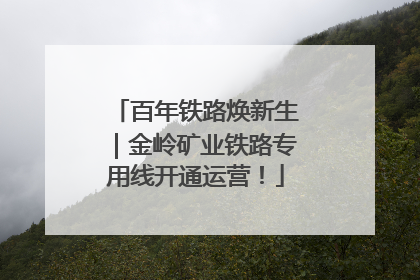 百年铁路焕新生｜金岭矿业铁路专用线开通运营！