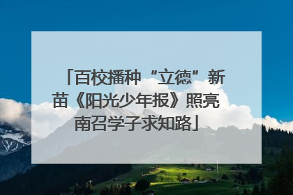 百校播种“立德”新苗《阳光少年报》照亮南召学子求知路