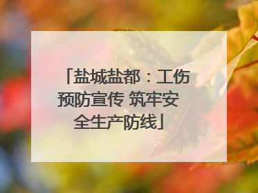 盐城盐都：工伤预防宣传 筑牢安全生产防线