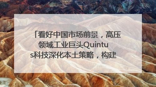 看好中国市场前景，高压领域工业巨头Quintus科技深化本土策略，构建全方位服务亚太区总部