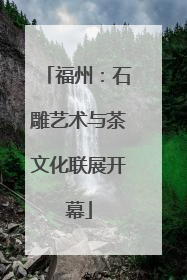 福州:石雕艺术与茶文化联展开幕