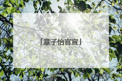 章子怡官宣