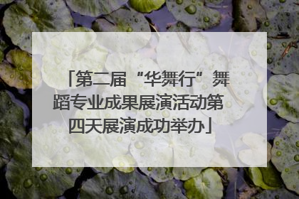 第二届“华舞行”舞蹈专业成果展演活动第四天展演成功举办