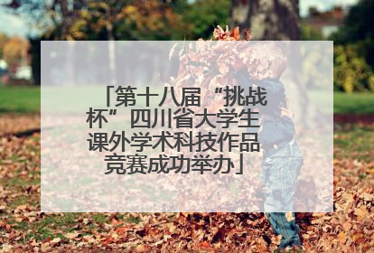 第十八届“挑战杯”四川省大学生课外学术科技作品竞赛成功举办