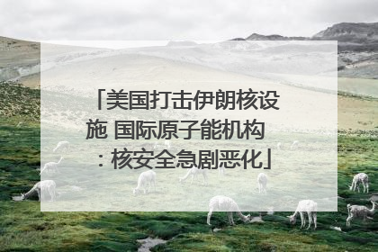 美国打击伊朗核设施 国际原子能机构：核安全急剧恶化