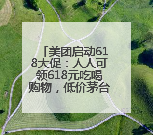 美团启动618大促：人人可领618元吃喝购物，低价茅台iPhone30分钟送达