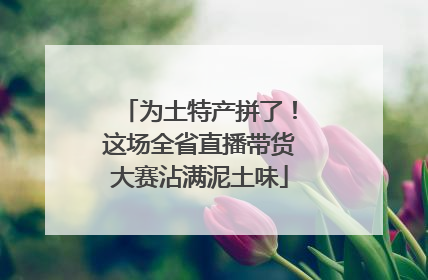 为土特产拼了！这场全省直播带货大赛沾满泥土味