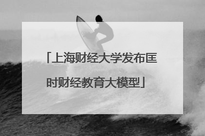 上海财经大学发布匡时财经教育大模型