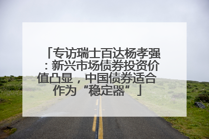 专访瑞士百达杨孝强：新兴市场债券投资价值凸显，中国债券适合作为“稳定器”