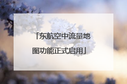 东航空中流量地图功能正式启用