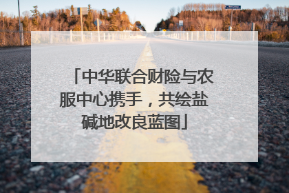 中华联合财险与农服中心携手，共绘盐碱地改良蓝图