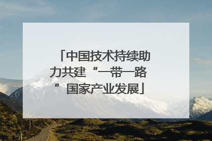 中国技术持续助力共建“一带一路”国家产业发展