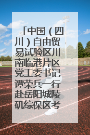 中国（四川）自由贸易试验区川南临港片区党工委书记谭荣兵一行赴岳阳城陵矶综保区考察