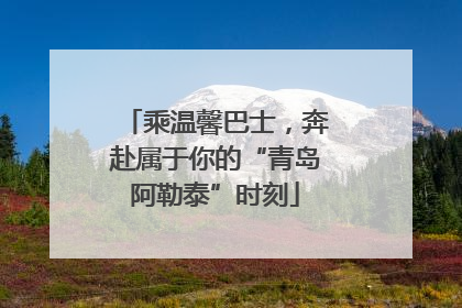 乘温馨巴士，奔赴属于你的“青岛阿勒泰”时刻