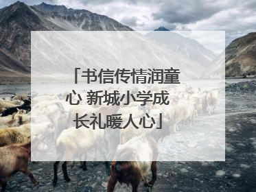 书信传情润童心 新城小学成长礼暖人心