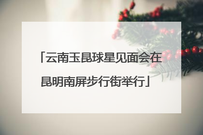 云南玉昆球星见面会在昆明南屏步行街举行