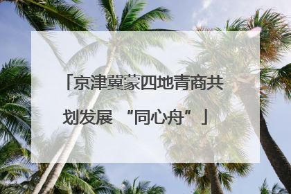 京津冀蒙四地青商共划发展 “同心舟”