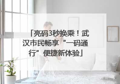 亮码3秒换乘！武汉市民畅享“一码通行”便捷新体验