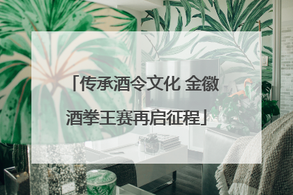 传承酒令文化 金徽酒拳王赛再启征程