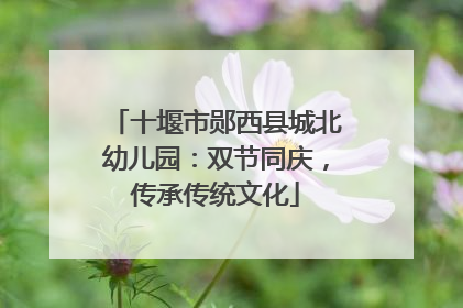 十堰市郧西县城北幼儿园：双节同庆，传承传统文化