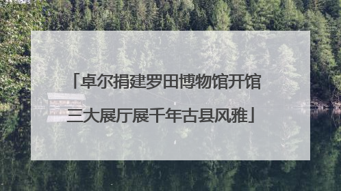 卓尔捐建罗田博物馆开馆 三大展厅展千年古县风雅