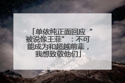 单依纯正面回应“被说像王菲”：不可能成为和超越前辈，我想致敬他们