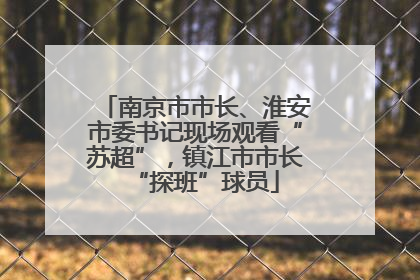 南京市市长、淮安市委书记现场观看“苏超”，镇江市市长“探班”球员
