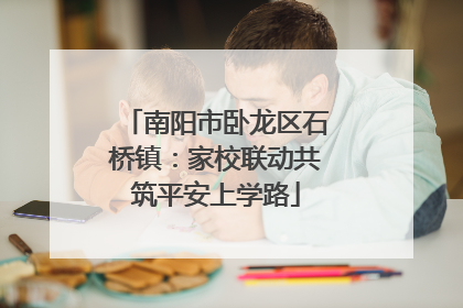 南阳市卧龙区石桥镇：家校联动共筑平安上学路