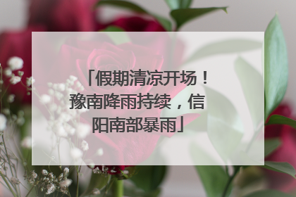 假期清凉开场！豫南降雨持续，信阳南部暴雨