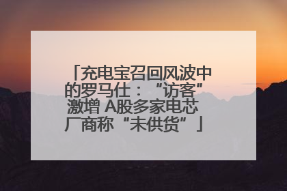 充电宝召回风波中的罗马仕：“访客”激增 A股多家电芯厂商称“未供货”