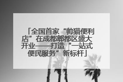 全国首家“帅猫便利店”在成都郫都区盛大开业——打造“一站式便民服务”新标杆