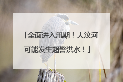 全面进入汛期！大汶河可能发生超警洪水！