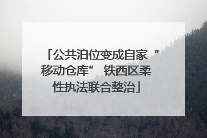公共泊位变成自家“移动仓库” 铁西区柔性执法联合整治
